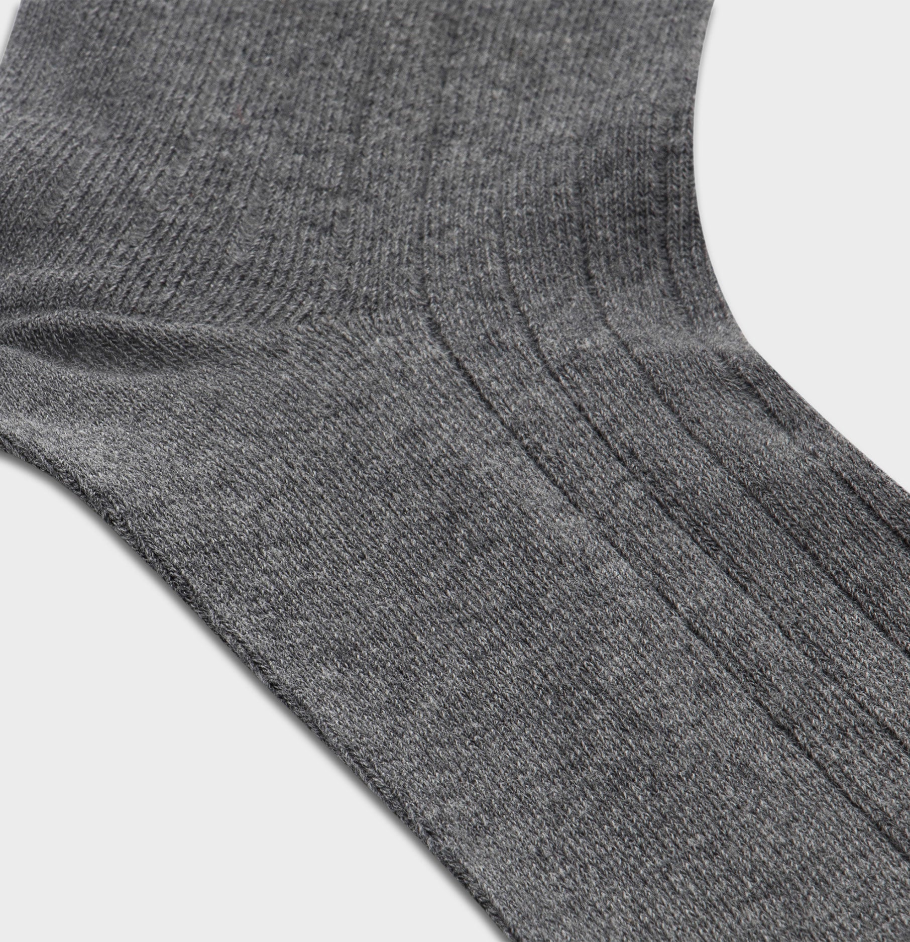 The Black Tux Solid Dress Sock In Grey