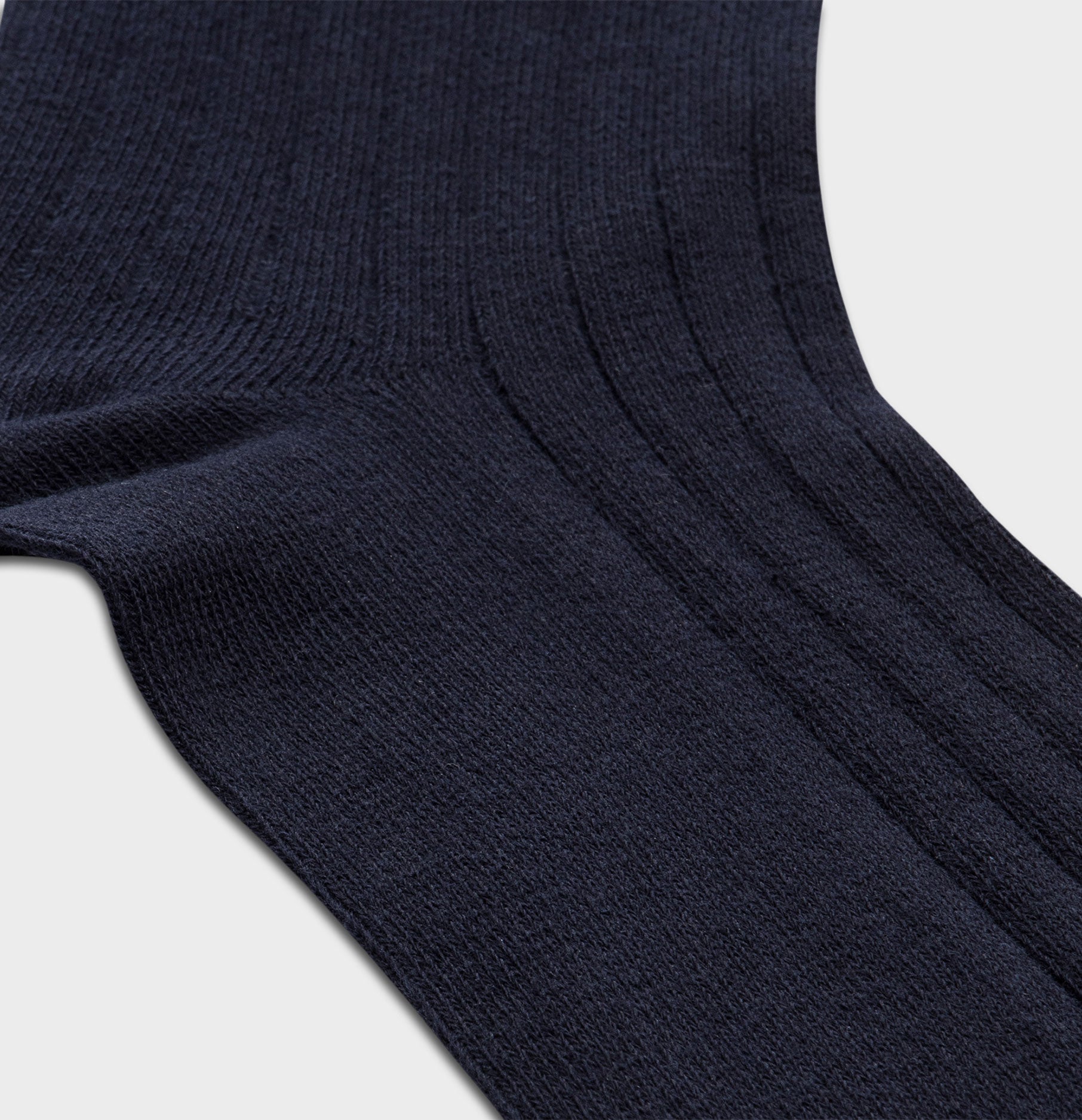 Solid Navy Dress Sock - The Black Tux