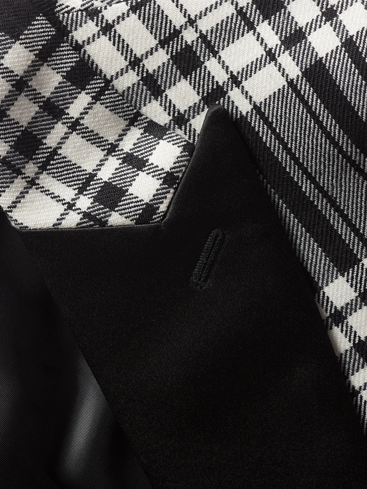 Split Tartan Tuxedo Jacket - The Black Tux