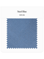 Steel Blue Neckwear Swatch - The Black Tux