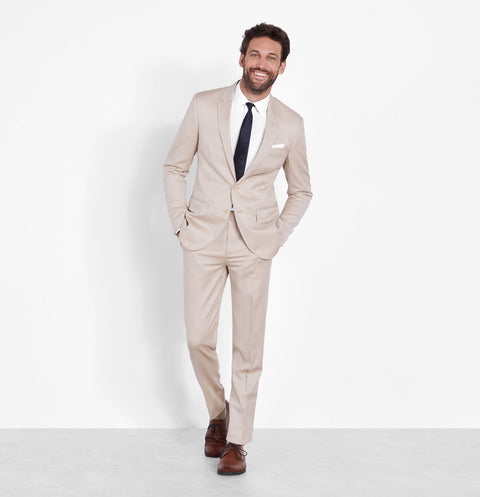 Tan Suit Home Try-On