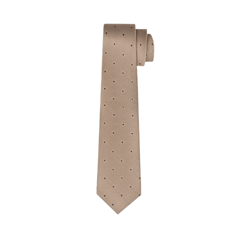 Taupe Dot Necktie