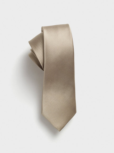 Taupe Silk Necktie