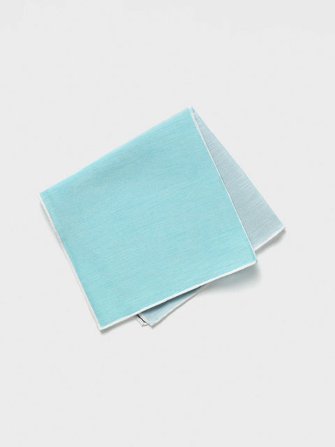 Teal Quad Pocket Square