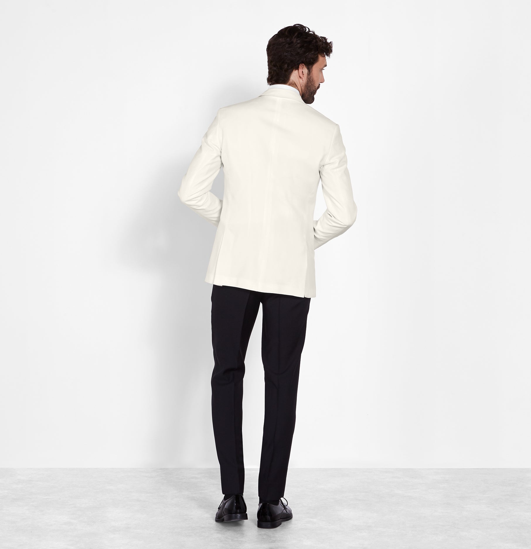 White Dinner Jacket Tuxedo - The Black Tux
