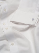 White Linen Dress Shirt - Slim - The Black Tux