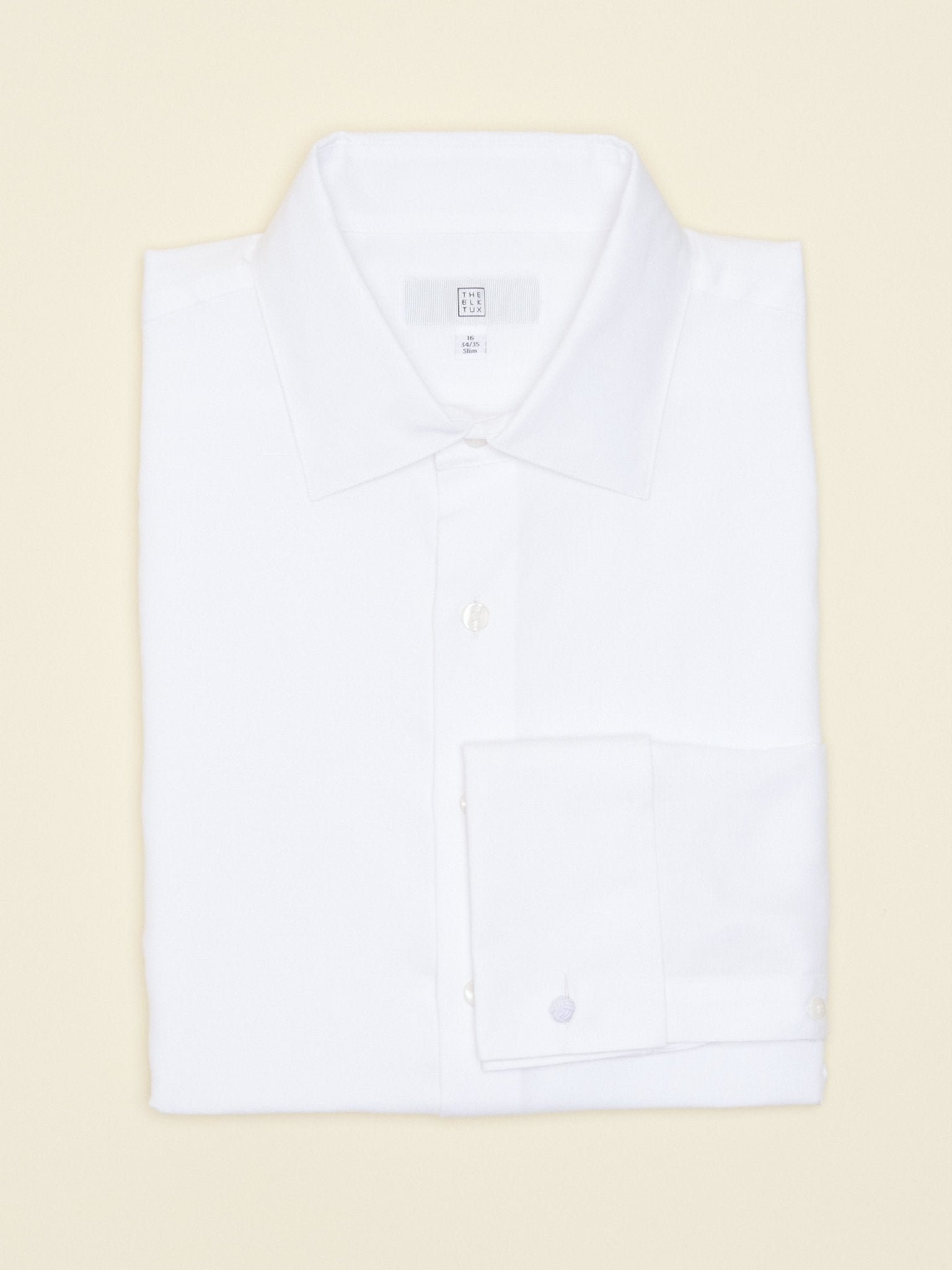 White Linen Dress Shirt - Slim - The Black Tux