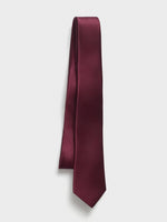 Wine Silk Necktie - The Black Tux