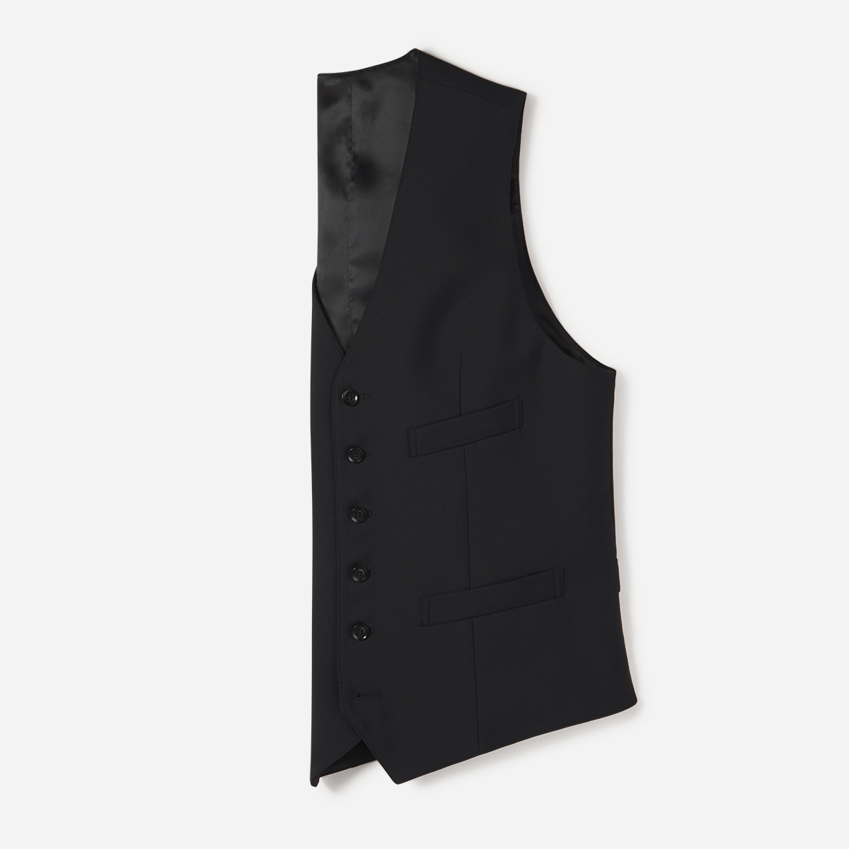 Black Suit Vest Home Try - On - The Black Tux