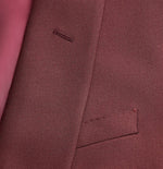 Burgundy Twill Shawl Tuxedo Jacket Home Try - On - The Black Tux