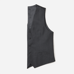 Charcoal Suit Vest Home Try - On - The Black Tux