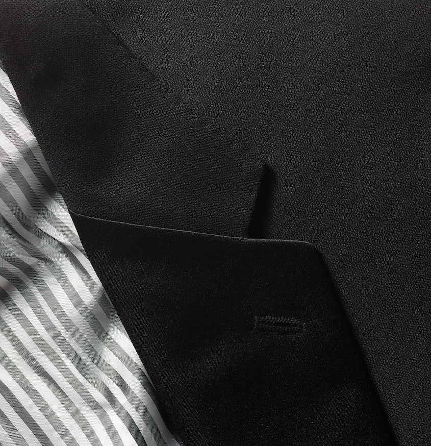 Double Breasted Tuxedo Jacket Home Try - On - The Black Tux