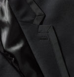 Grosgrain Bound Tuxedo Jacket Home Try - On - The Black Tux