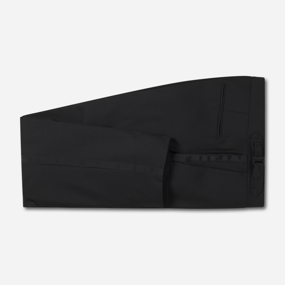 Grosgrain Bound Tuxedo Pants - Classic - The Black Tux