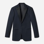 Midnight Blue Tuxedo Jacket Home Try - On - The Black Tux