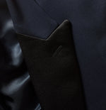 Midnight Blue Tuxedo Jacket Home Try - On - The Black Tux