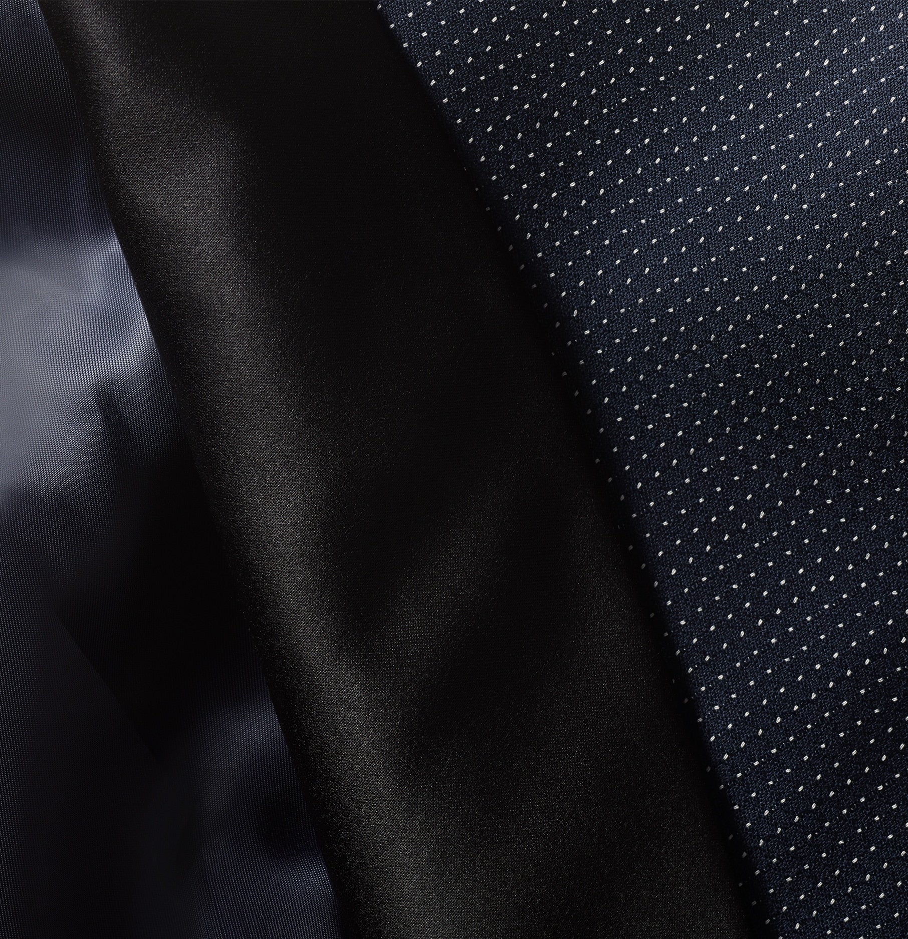 Midnight Pin Dot Tuxedo Jacket Home Try - On - The Black Tux