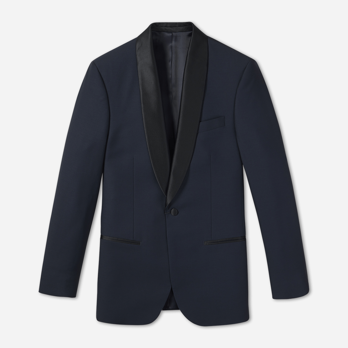 Midnight Shawl Tuxedo Jacket Home Try - On - The Black Tux