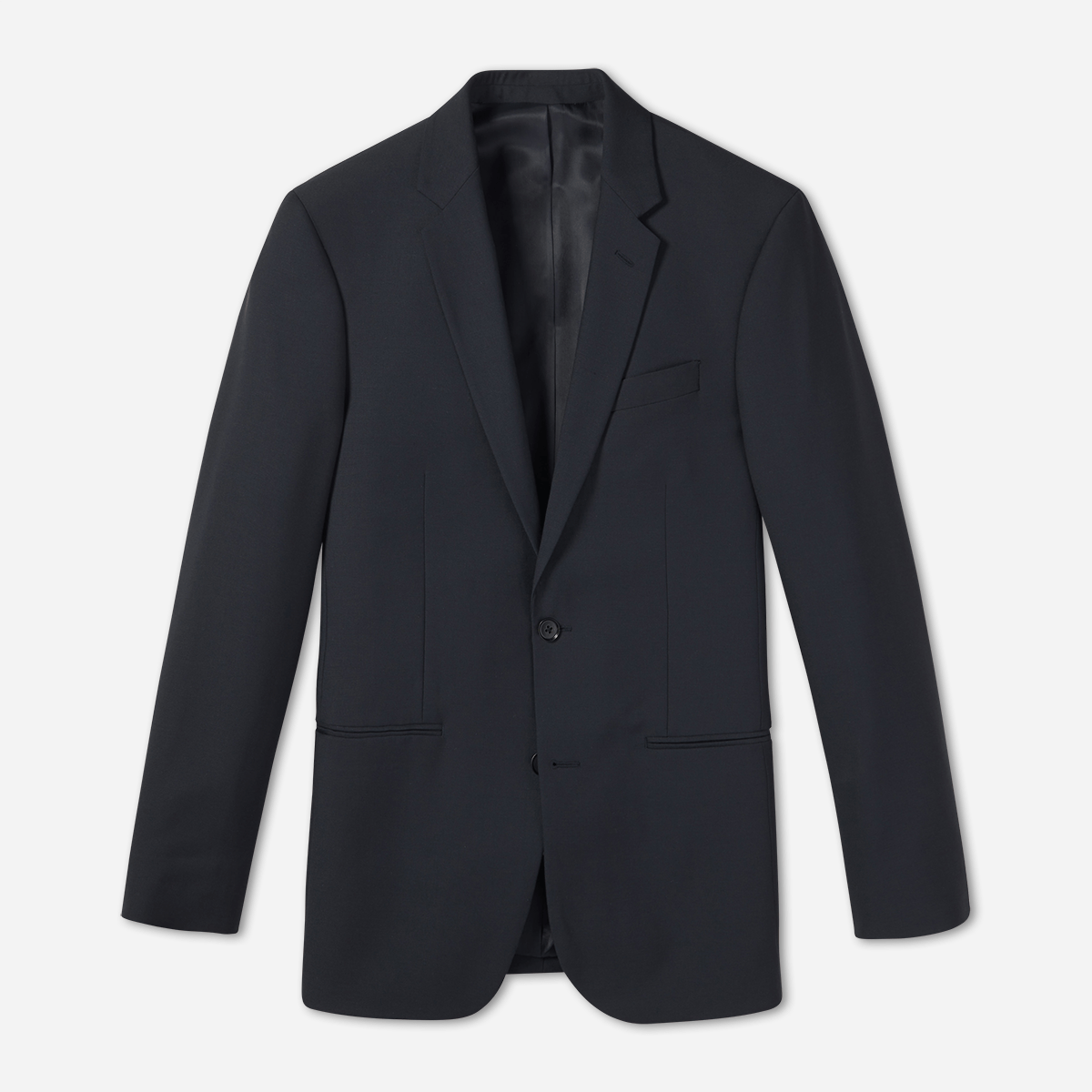 Navy Blue Suit Jacket Home Try - On - The Black Tux