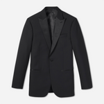 Peak Lapel Tuxedo Jacket Home Try - On - The Black Tux