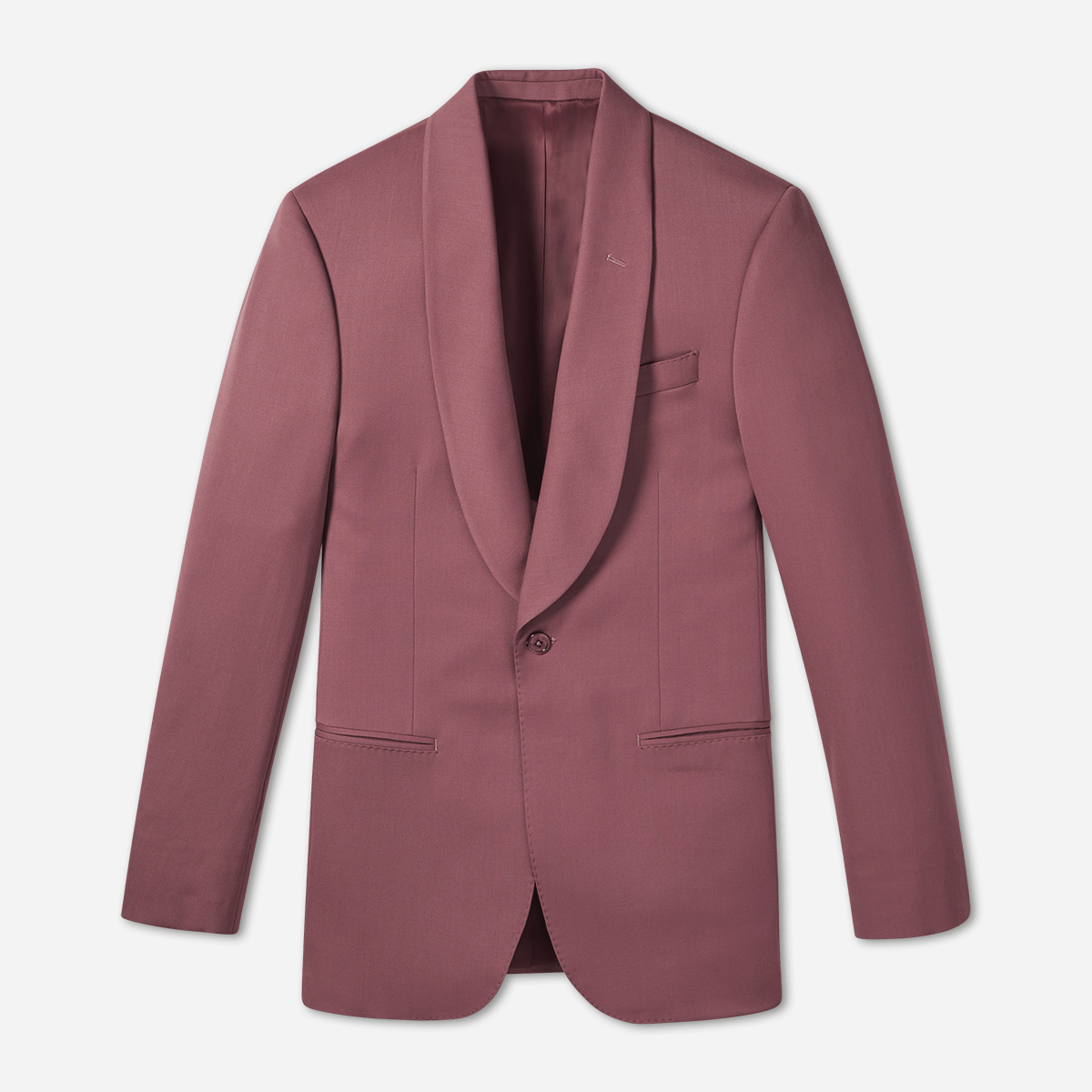 Rose Shawl Collar Tuxedo Jacket Home Try - On - The Black Tux