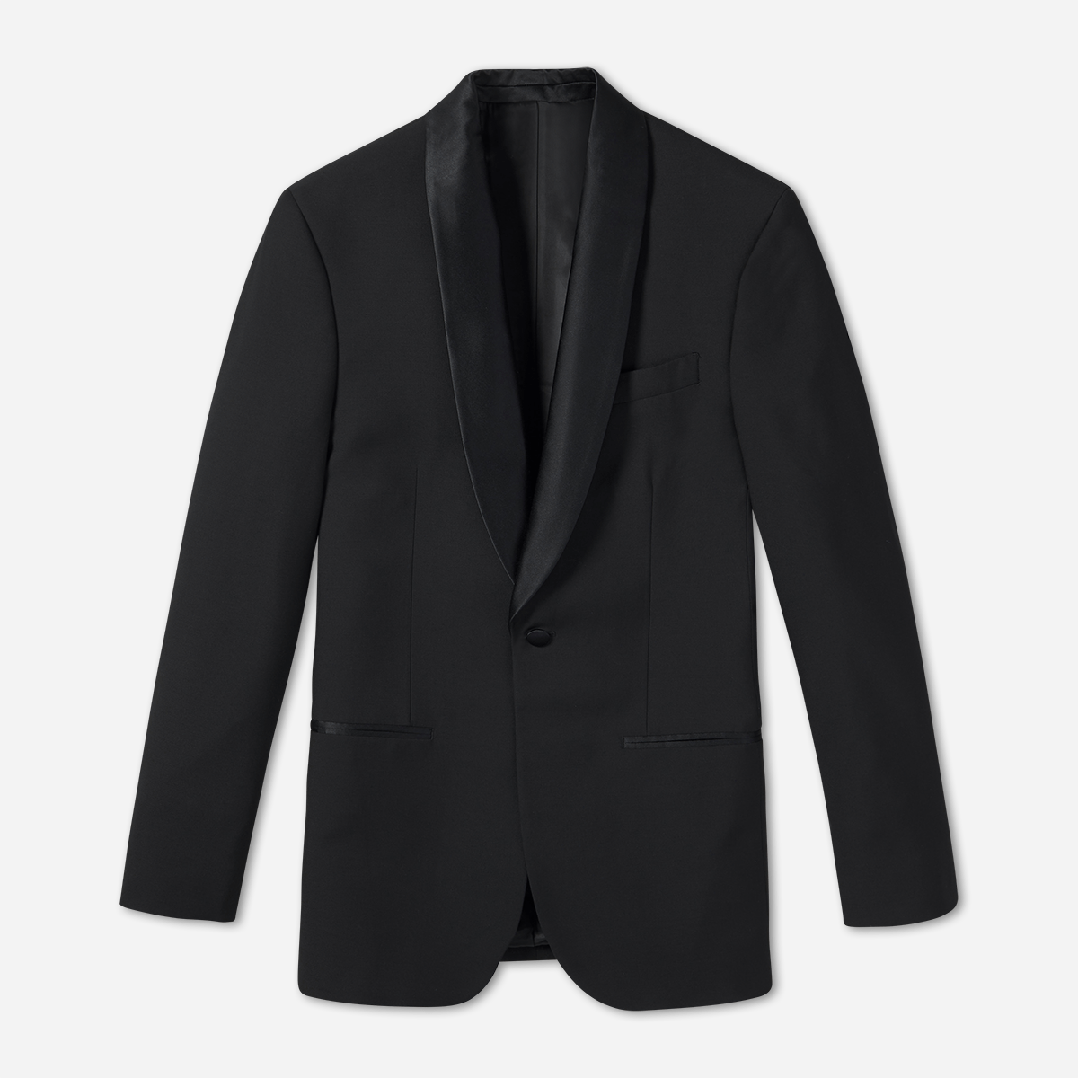 Shawl Collar Tuxedo Jacket Home Try - On - The Black Tux