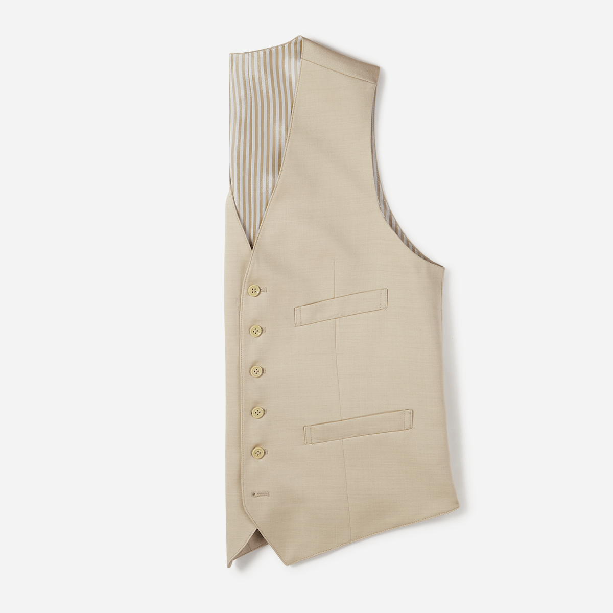 Tan Suit Vest Home Try - On - The Black Tux